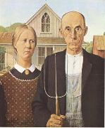 Grant Wood Anerican Gothic (mk09) oil painting picture wholesale